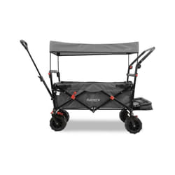 Chariot de plage pliable Fuxtec Beach Cruiser - transport charge 75kg - Gris