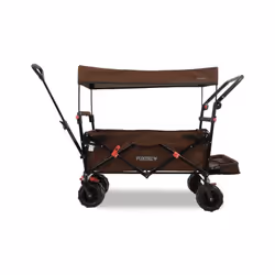 Chariot de plage FUXTEC Beach Cruiser .MARRON. Ce qu' il faut retenir L&rsquo original, le chariot multifonction pour tous vo ...