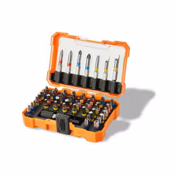 Ce kit d'embouts pratique se compose de 56 embouts en acier S2 de haute qualité et d'un porte-embouts pratique. Il offre une  ...
