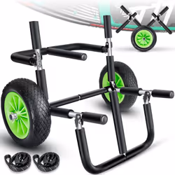 KESSER Chariot de transport pour planches de stand-up paddle en aluminium robuste et durable, avec des pneus en caoutchouc de ...