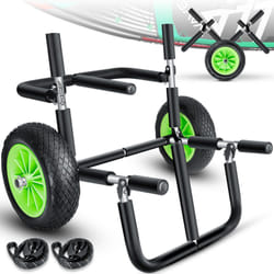Chariot de surf Chariot de transport pour SUP-Board Stand Up Paddle Board Transport Chariot pour kayak - pliable rembourré - 10 pouces PU-Pneus Alu