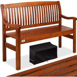 Kesser - Banc de jardin en bois Banc en bois résistant aux intempéries Banc de parc en bois massif Banc de balcon Banc de meubles de jardin pour