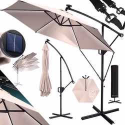 KESSER Parasol - votre compagnon idéal pour l'été, robuste, protection UV, Incl. couverture, angle d'inclinaison réglable, éc ...