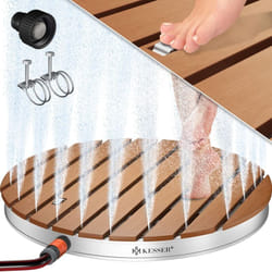 Kesser - Douche de jardin Douche de sol Douche extérieure Douche de sauna Douche de camping 70x55 cm Rectangle Hauteur de fontaine réglable jusqu'à 4