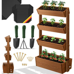 Kesser - Bac à fleurs surélevé avec étages Premium Bac à fleurs Escalier de plantation - Bac à légumes Bac à herbes Bac de plantation Bac de