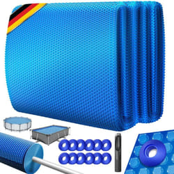 Kesser - Bâche solaire de piscine Bâche solaire épaisseur 120µm Bâche solaire découpable Bâche solaire de piscine bâche solaire avec 1x pince à trous