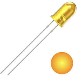 Quadrios - 2111O159 led jaune rond 5 mm 700 mcd 30 ° 20 mA 2 v S620772