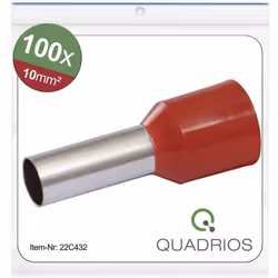 Informations techniques AWG max. : 7 Code couleur pays : DIN Couleur : rouge Gamme de température (détails) : 105 °C Matériau ...