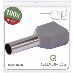 Informations techniques AWG max. : 11 Code couleur pays : DIN Couleur : gris Gamme de température (détails) : 105 °C Matériau ...