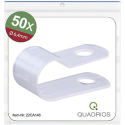 Quadrios - 22CA146 Bride de montage vissable 22CA146 Plage de ø du faisceau 6.4 mm (max) incolore 1 set X572622