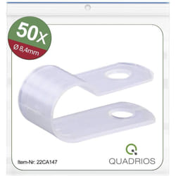 Quadrios - 22CA147 Bride de montage vissable 22CA147 Plage de ø du faisceau 8.4 mm (max) incolore 1 set
