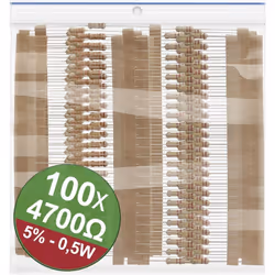 enquête Charge acoustique 0,5 WTolérance 5% (technologie à couche de charbon) description SET de résistances à couche de carb ...
