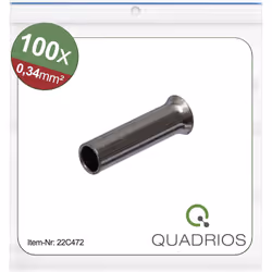 enquête Lot pratique de 100 Modèle de haute qualité en cuivre étamé Section : 0,34 mm² description Les embouts Quadrios garan ...