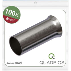 22C479 Embout simple d'extrémité de câble 6 mm² non isolé 100 pc(s) C473472 - Quadrios