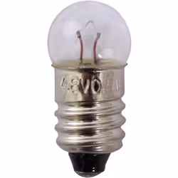 enquête Ampoule sphérique E10 4,8 V / 0,5 A (env. 2,4 W) Modèle transparent avec fil de filament visible Idéal pour la répara ...