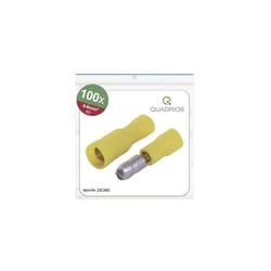 Quadrios - 23C493 cosse cylindrique mâle 4 MM² 6 MM² jaune 100 pc(s)