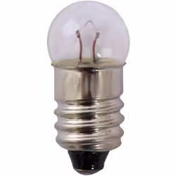 enquête Ampoule sphérique E10 3,8V/0,3 A (env. 1,04 W) Modèle transparent avec fil de filament visible Idéal pour la réparati ...