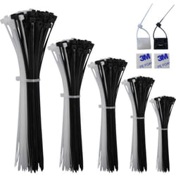 Quadrios - 23CA243 23CA243 Serre-câble noir, blanc stabilisé aux uv 520 pc(s)