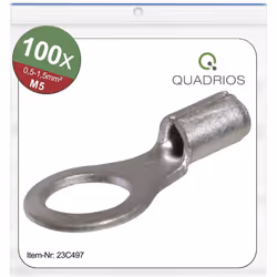 Informations techniques Matériau du contact : cuivre étamé Section (min.) : 0.5 mm² Section max. : 1.5 mm² Taille du filetage ...