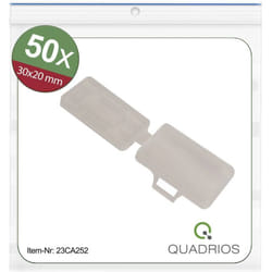 Quadrios - 23CA252 23CA252 Porte-étiquette Type de montage: pour collier serre-câbles Surface de marquage: 18 x 30 mm tra