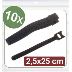 Quadrios - 24CA316 Collier de serrage auto-agrippant pour grouper partie velours et partie agrippante (l x l) 250 mm x 25