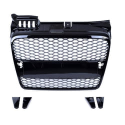 Calandre Avant Grille Noir Brillant Nid Abeilles Pour Audi A4 B7 2004-2009