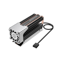 GRAUGEAR G-M2HS03-F système de refroidissement d’ordinateur Disque électronique Noir, Argent