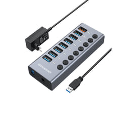 GRAUGEAR G-HUB71-A hub & concentrateur USB 3.2 Gen 1 (3.1 Gen 1) Type-A 5000 Mbit/s