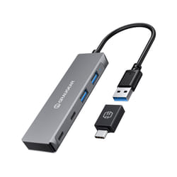 GRAUGEAR G-HUB2A2C-AC hub & concentrateur USB 3.2 Gen 1 (3.1 Gen 1) Type-A + Type-C 5000 Mbit/s Argent