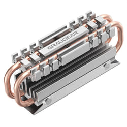 GRAUGEAR G-M2HS06 système de refroidissement d’ordinateur M.2 NVMe SSD Dissipateur thermique/Radiateur Aluminium, Cuivre