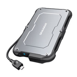 GRAUGEAR G-2502-C-10G Boîtier de disques de stockage Boîtier disque dur/SSD Noir, Acier 2.5"