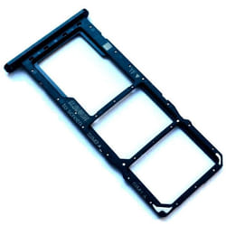 Tiroir Carte Dual SIM et Support Micro-SD pour Huawei Y7 (2019) Piece de Remplacement Original Minuit Noir
