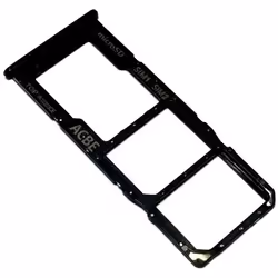 Tiroir Carte Dual SIM et Support micro-SD pour Samsung Galaxy A32 4G Piece de Remplacement Original Noir