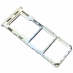 Tiroir Carte Dual SIM et Support micro-SD pour Samsung Galaxy A22 4G Piece de Remplacement Original Blanc
