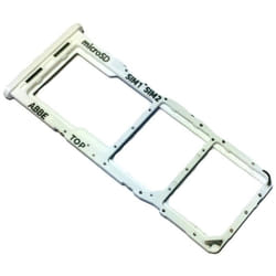 Tiroir Carte Dual SIM et Support micro-SD pour Samsung Galaxy A22 4G Piece de Remplacement Original Blanc