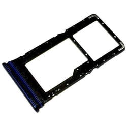 Tiroir Carte SIM et Support micro-SD pour Xiaomi Redmi Note 9 Pro 5G Piece de Remplacement Original Bleu