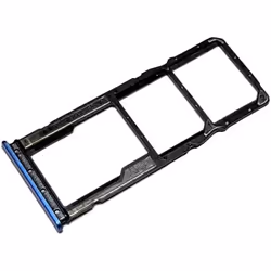 Tiroir Carte Dual SIM et Support Mémoire micro-SD pour Xiaomi Redmi 9A Piece de Remplacement Original Bleu