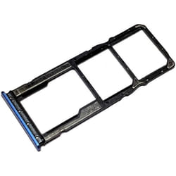Tiroir Carte Dual SIM et Support Mémoire micro-SD pour Xiaomi Redmi 9A Piece de Remplacement Original Bleu