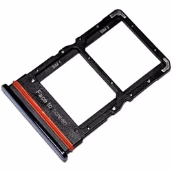 Tiroir Carte SIM et Support Mémoire micro-SD pour Xiaomi Mi 10 Lite 5G Piece de Remplacement Original Gris