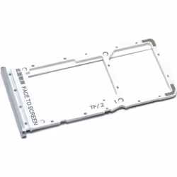 Tiroir Carte SIM et Support micro-SD pour Xiaomi Redmi Note 10 5G Piece de Remplacement Original Argenté