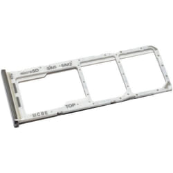 Tiroir Carte Dual SIM et Support Carte Mémoire micro-SD pour Samsung Galaxy M32 Remplacement Original Blanc