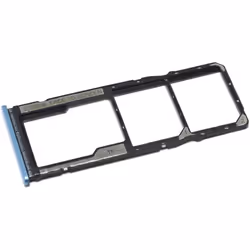Tiroir Carte SIM pour Xiaomi Redmi 10 Dual Nano-SIM + Support micro-SD Remplacement Original Bleu Clair