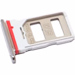 Tiroir Carte SIM pour Xiaomi Mi 11i (M2012K11G Dual-Nano-SIM) Remplacement Original Blanc
