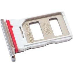 Tiroir Carte SIM pour Xiaomi Mi 11i (M2012K11G Dual-Nano-SIM) Remplacement Original Blanc