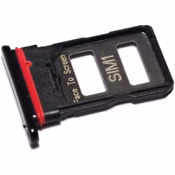 Tiroir Carte SIM pour Xiaomi Mi 11i (M2012K11G Dual-Nano-SIM) Remplacement Original Noir