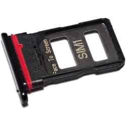 Tiroir Carte SIM pour Xiaomi Mi 11i (M2012K11G Dual-Nano-SIM) Remplacement Original Noir