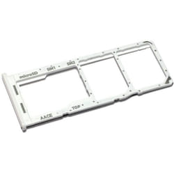 Tiroir Carte SIM pour Samsung Galaxy A13 (SM-A135F SM-A135F-DS) Dual-SIM + SD Remplacement Original Blanc