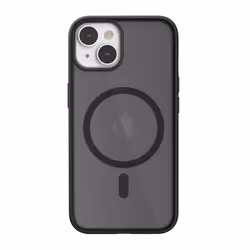 Woodcessories Clear Case MagSafe, Housse, Apple, iPhone 14, 15,5 cm (6.1"), Noir, Translucide