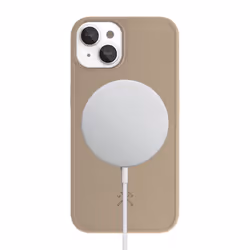 Woodcessories Bio Case MagSafe, Housse, Apple, iPhone 14, 15,5 cm (6.1"), Taupe