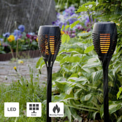Torches solaires Star Trading Lot de 6 lampes solaires d'extérieur Lampe solaire de jardin Éclairage de jardin led solaire Lampes de jardin solaires